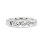 Bezel Set Diamond Band - Round Diamond