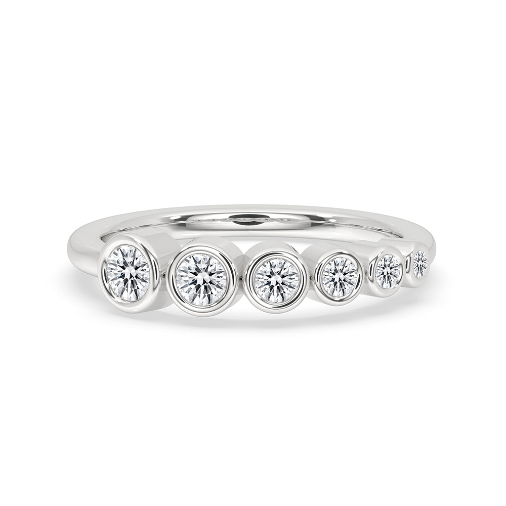 Bezel Set Diamond Band - Round Diamond