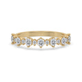 Yellow Gold Eternity Band With Round Cut Diamond