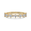 Yellow Gold Eternity Band With Round Cut Diamond