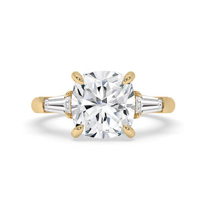 3 Stone Diamond Ring In Yellow Gold