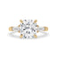3 Stone Diamond Ring In Yellow Gold