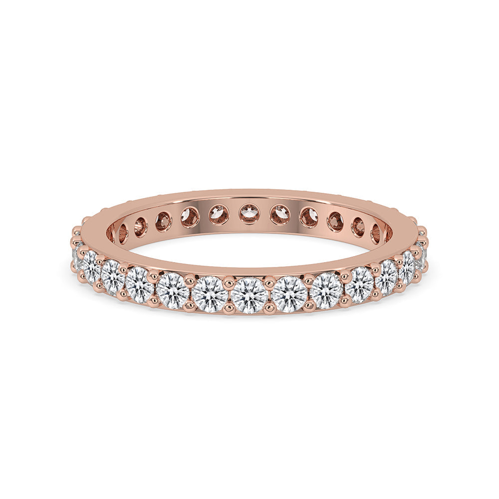 Full Diamond Eternity Band In Rose Gold Imagen principal del producto