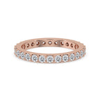 Full Diamond Eternity Band In Rose Gold