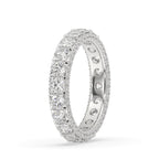 Round Diamond White Gold Eternity Band