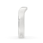 Simple Womens Wedding Band In Curvy Style