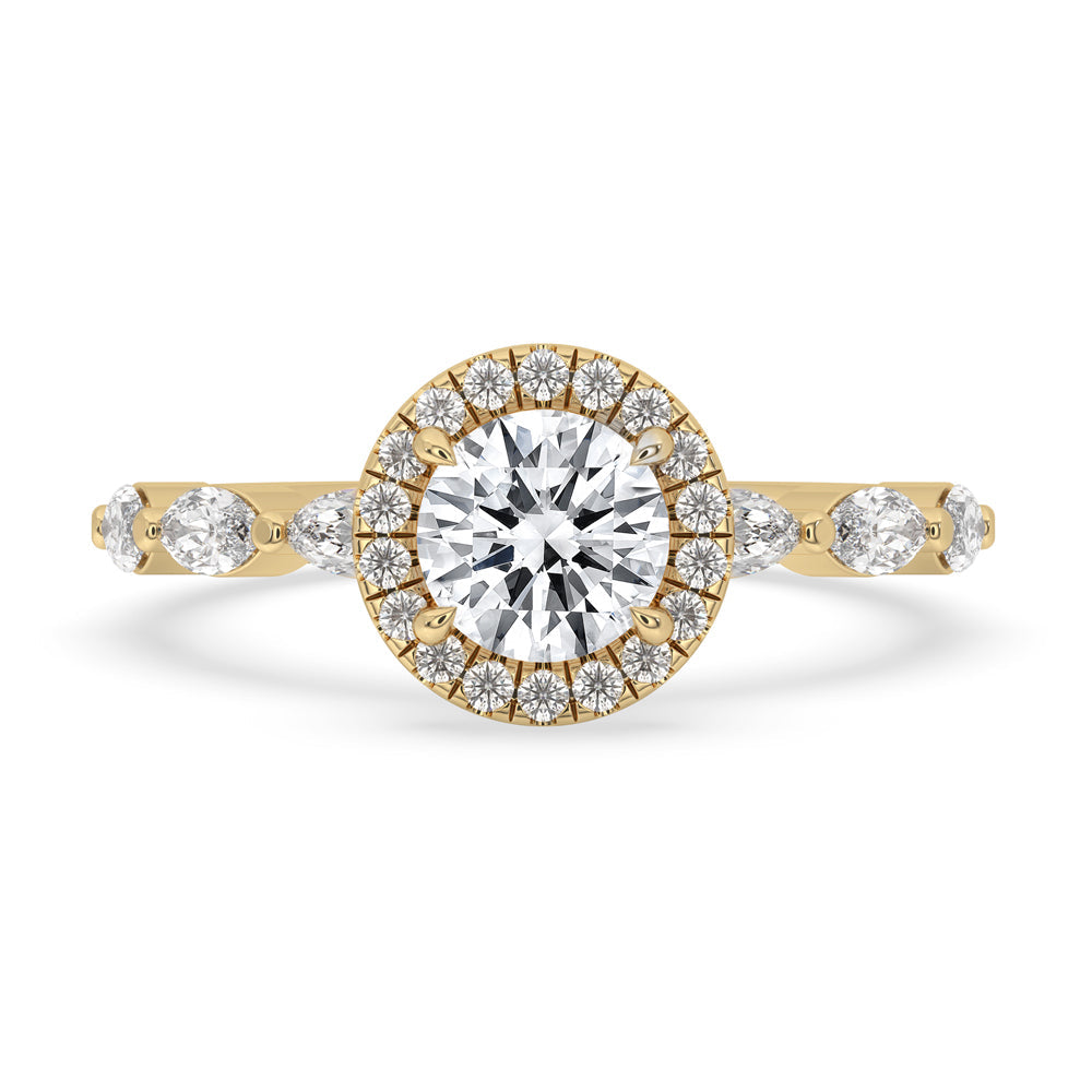 Round Diamond Ring - Classic Claw Prong Setting Main image