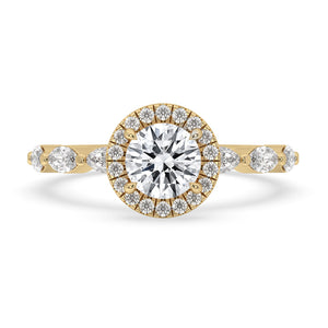 Round Diamond Ring - Classic Claw Prong Setting