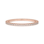 Round Diamond Wedding Band