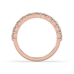 Round Diamond Eternity Band – Rose Gold Style