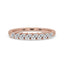 Marquise Cut Wedding Band In Rose Gold