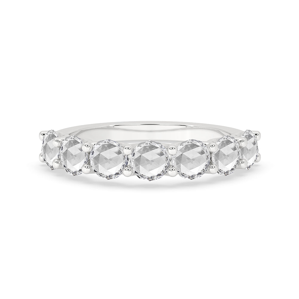 Half Eternity 7 Stone Wedding Band Imagen principal del producto