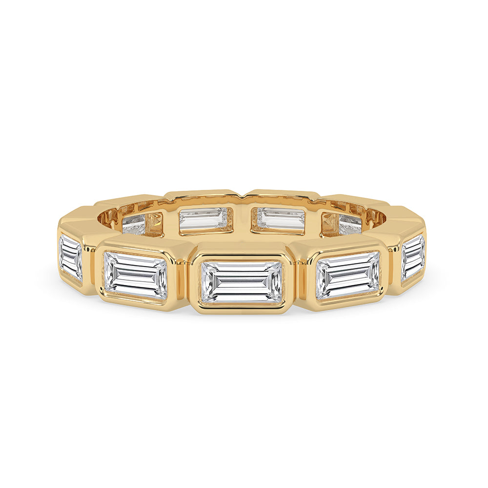 Baguette Cut Bezel Set Diamond Band Main image