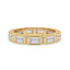 Baguette Cut Bezel Set Diamond Band