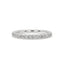 Round Diamond Wedding Band with Half Eternity
