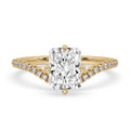 Radiant Cut Upside Down Diamond Ring