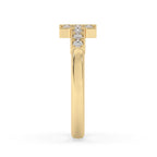 Round Cut Yellow Gold Diamond Wedding Band