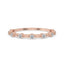 Distance Pave Rose Gold Wedding Band