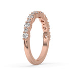 Half Eternity Diamond Band With Round Cut