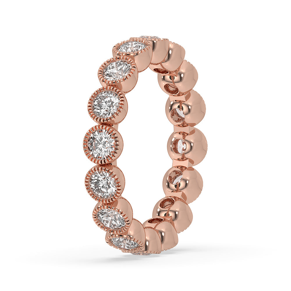 Bezel Wedding Band - Full Eternity Style
