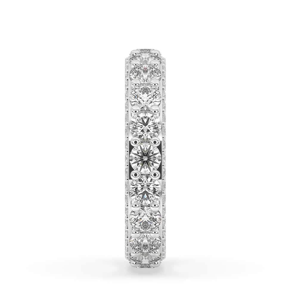 Round Diamond White Gold Eternity Band