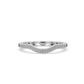Curved Wedding Band – Half Eternity Style