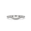 Curved Wedding Band – Half Eternity Style