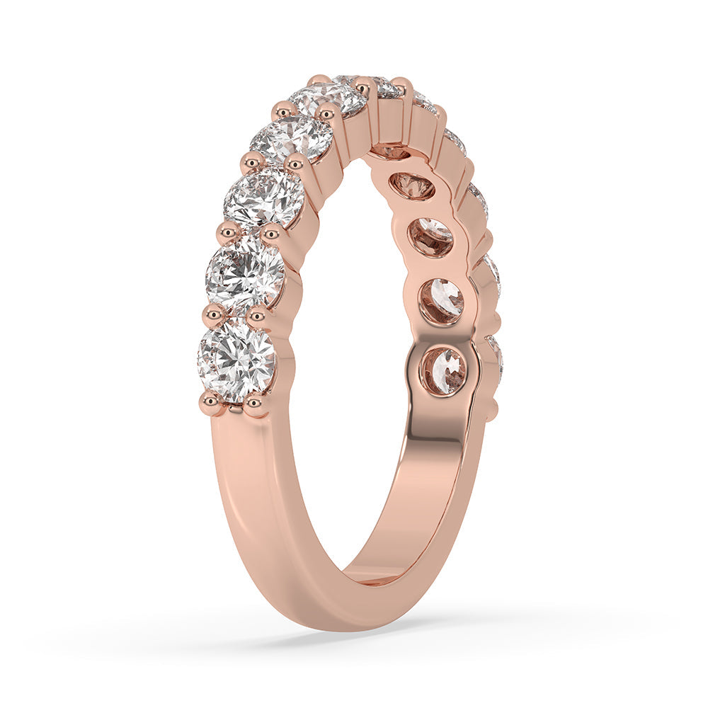 Round Diamond Eternity Band - Rose Gold Image secondaire du produit