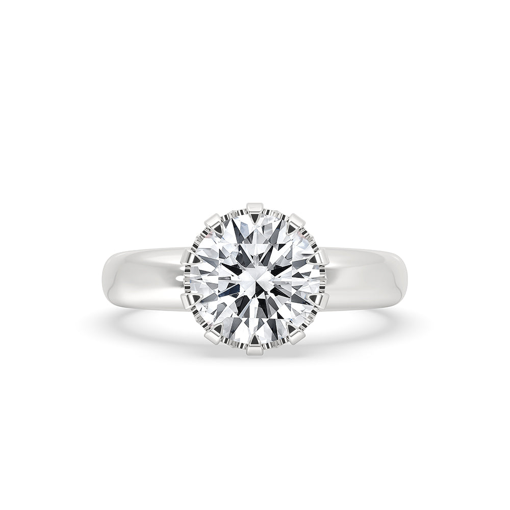 Old European Cut Diamond Ring In Solitaire Style Main image