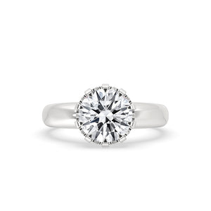 Old European Cut Diamond Ring In Solitaire Style
