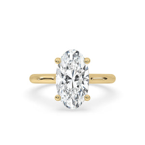 Moval Engagement Ring In Solitaire Style