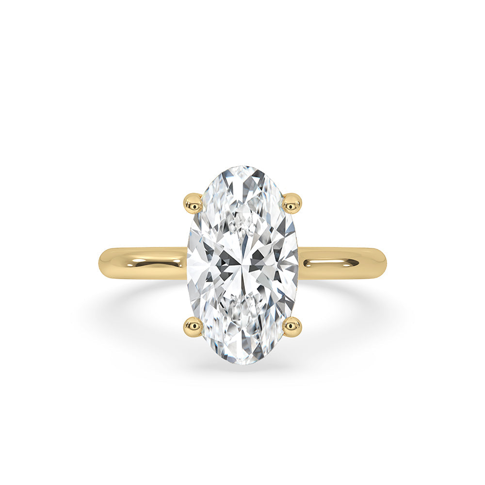 Moval Engagement Ring In Solitaire Style