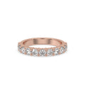 Round Diamond Eternity Band – Rose Gold Style