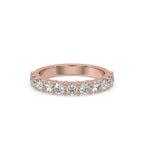 Round Diamond Eternity Band – Rose Gold Style