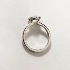1.30 CT Round Cut Moissanite Bezel Engagement Ring