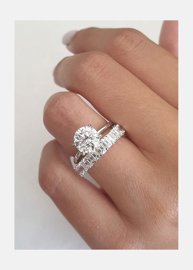 1.50 CT Round Brilliant Cut Moissanite Solitaire Engagement Ring