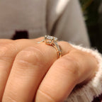 Marquise Cut Diamond Ring in Milgrain Details