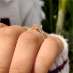 Art Deco Dutch Marquise Engagement Ring in Vintage Style
