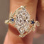 Dutch Marquise Ring with Leaf Style Prong