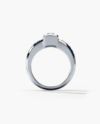 VULTURE Comfort Fit Men's Gold Solitaire Engagement Ring with 1.00ct Diamonds