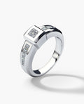 VULTURE Comfort Fit Men's Gold Solitaire Engagement Ring with 1.00ct Diamonds