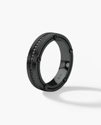 FRANKLIN Comfort Fit EverBlak Black Gold Ring with 0.50ct Black Diamonds - 5mm