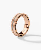 FRANKLIN Comfort Fit Gold Ring with 0.50ct Diamonds - 5mm - Ring 2