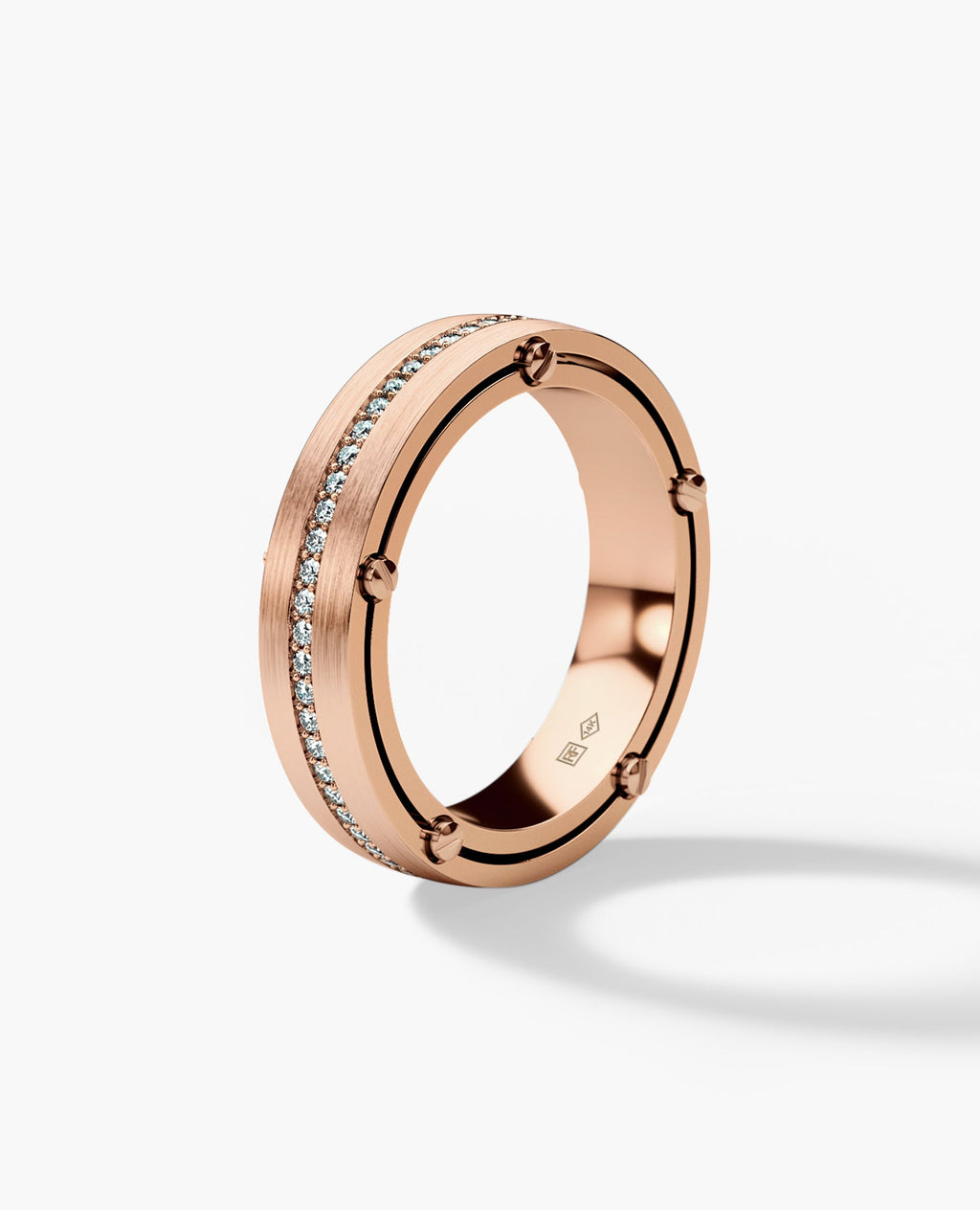 FRANKLIN Comfort Fit Gold Ring with 0.50ct Diamonds - 5mm