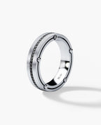 FRANKLIN Comfort Fit Gold Ring with 0.50ct Black Diamonds - 5mm - Ring 2