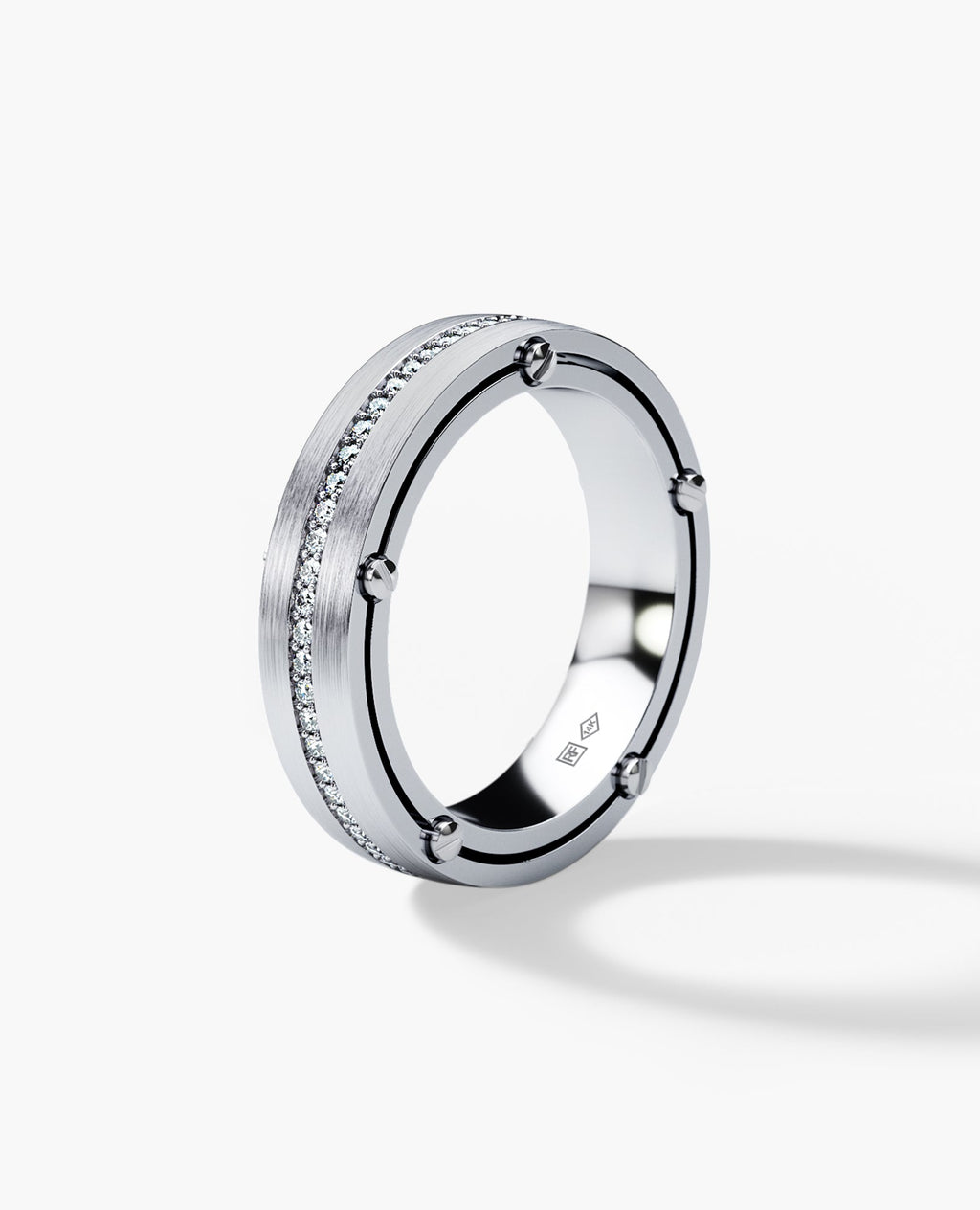 FRANKLIN Comfort Fit Gold Ring with 0.50ct Diamonds - 5mm - Ring 2