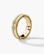 FRANKLIN Comfort Fit Gold Ring with 0.50ct Diamonds - 5mm - Ring 2