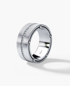 FRANKLIN Comfort Fit Gold Ring with 0.50ct Diamonds - 9mm - Wide Version