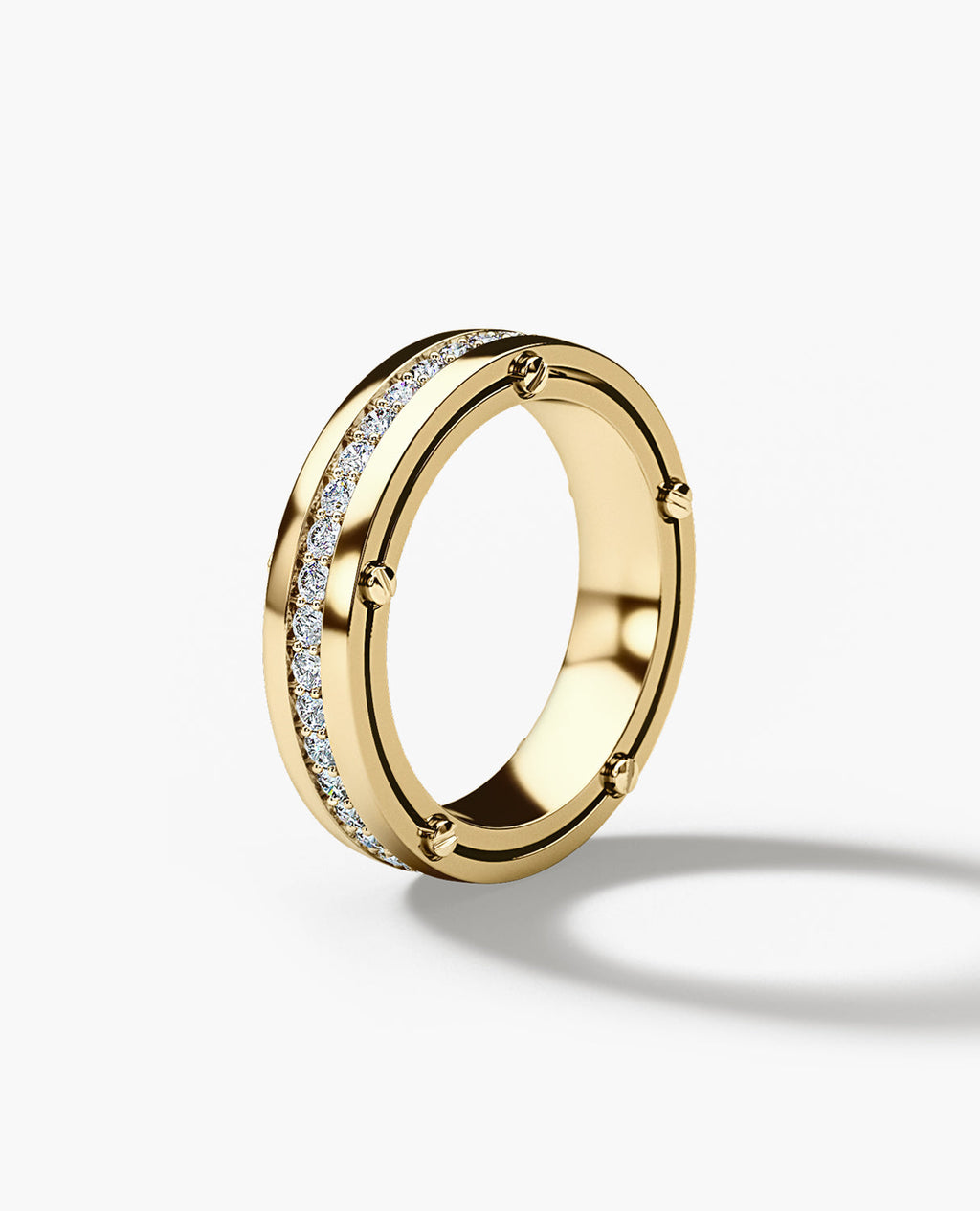 FRANKLIN Comfort Fit Gold Ring with 1.00ct Diamonds - 5mm