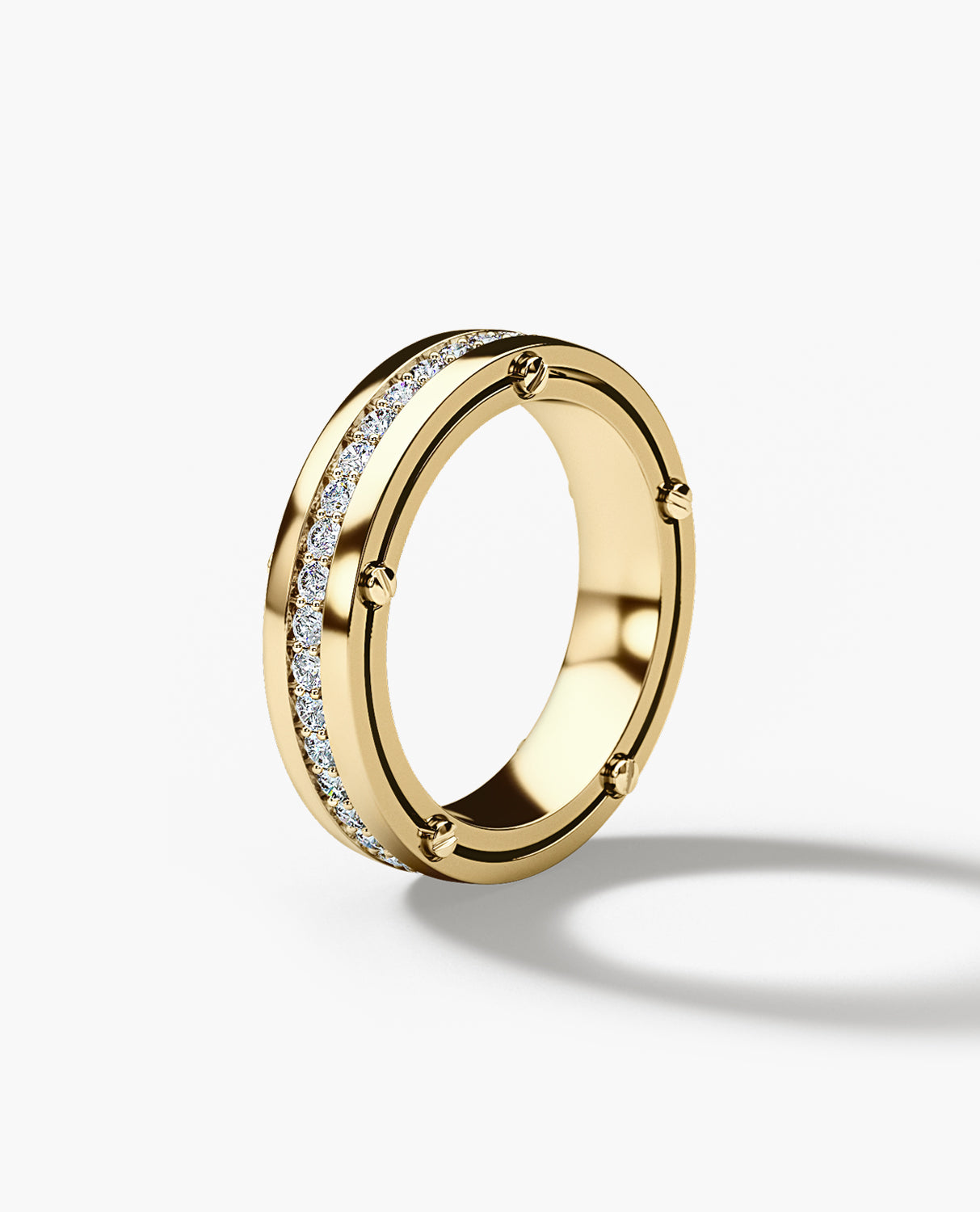 FRANKLIN Comfort Fit Gold Ring with 1.00ct Diamonds - 5mm